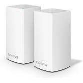Linksys Velop Dual Band AC2400 Intelligent Mesh WiFi Router Replacement System | 2 Pack | Coverage up to 3,000 Sq Ft | Walmart Exclusive