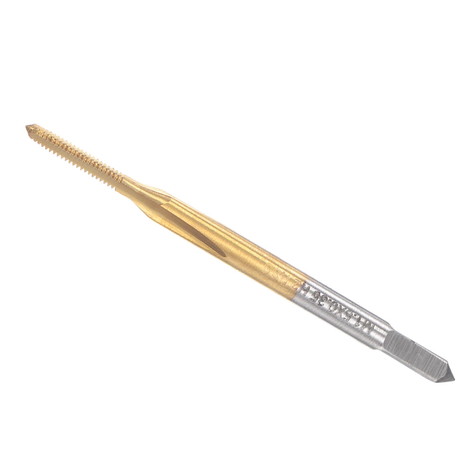 CoCud Thread Tap, M1.5 x 0.35 Thread Size 3 Straight Flutes, High Speed Steel Threading Tapping Repair Tool - (Applications: for Tapping Stainless Steel Copper Aluminum)