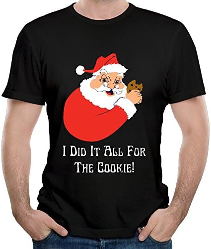 I Did It All For The Cookie! Men's Fashion T Shirt Printed Tee Fitted