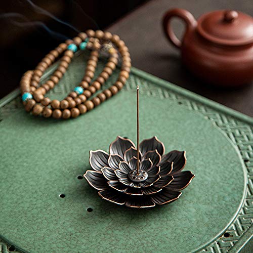 DomeStar Incense Sticks Holder, 3.5 Inch Incence Holder Brass Stick Incense Burner Insence Ash Catcher