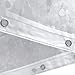 Aoohome Clear Shower Curtain Liner, EVA Bathroom Curtain 3D Cobblestone with Bottom Magnets, Rust Proof Grommets, 72x72 inch, Semi Transparent