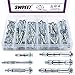80Pcs Molly Bolt Assortment Kit, Hollow Wall Anchors Perfect for Secure Drywall, Sheetrock and Paneling to Walls or Ceilings - M4×32, M4×60, M5×52, M5×65, M6×52, M6×65 (Assortment Kit)