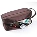 iSuperb® Toiletry Bag Travel Organizer Classy Waterproof Portable Wash Gym Shaving Bag for Men 10x6x4inch(Coffee)