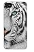 Iphone 5 Cover Case Personalised Apple Royal White Tiger ref 2173