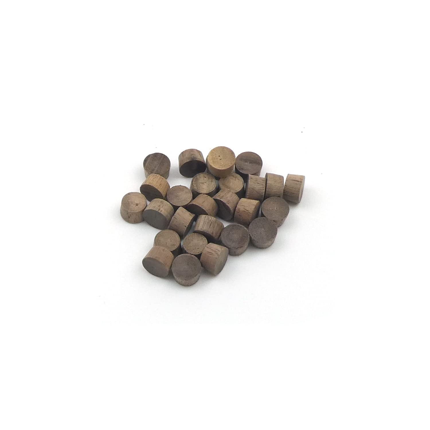 10mm Walnut Flat Head End Grain Plug - Pack of 25