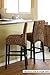 BIRDROCK HOME Bird Rock Seagrass Barstool (Bar Height) - Hand Woven - Mahogany Wood Frame - Fully Assembled