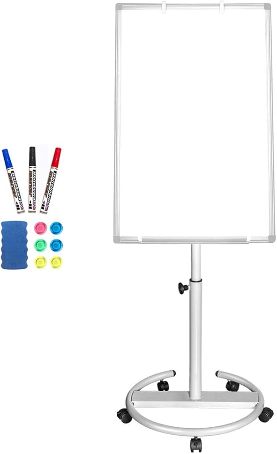 Mobile Whiteboard 90 x 60 cm Portable Dry Erase Board Stand