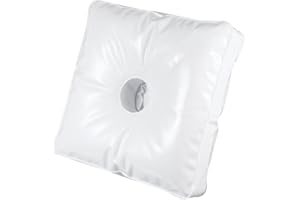 Yardwe Water- Windproof Umbrella Flag Weight Bag PVC Base for Outdoor Sun Umbrella, White 29X29X5Cm, Patio