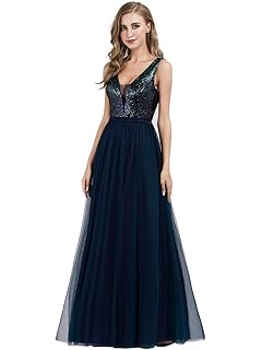 Ever-Pretty Vestido de Noche Maglia Lentejuela sin Respaldo Fiesta Nocturna cóctel para Mujer 07910