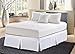 De Moocci Wrap Around Style Tailored Bed Skirt, White