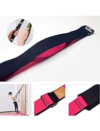 TOCO FREIDO Yoga Fitness Stretching Strap Adjustable Leg Stretcher & Back Assist Trainer, Improve Leg Waist Back Flexibility Great Ballet Cheer Dance Gymnastics Trainer Stretching Equipment Training