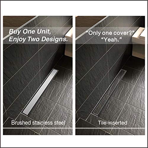Neodrain 36Inch Linear Shower Drain With 2in1 Flat & Tile insert