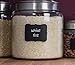 Cestari Large Chalkboard Labels – 54-Pack Black Reusable Jar Labels for Containers, Fancy Rectangle Chalk Stickers for Organizing Kitchen, Pantry, Storage Bins, Jars & More