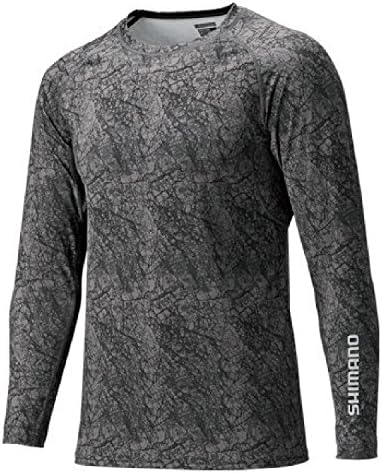 Amazon シマノ Shimano サンプロテクション ロングスリーブシャツ In 061q クラックブラック Xs シマノ Shimano シャツ