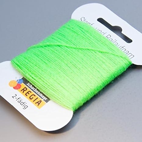 Regia Stopf- u Beilaufgarn 2fädig 5g neon grün 02238