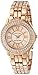 Anne Klein Women's 10/9536RMRG Premium Crystal Accented Rose-Gold Tone Bracelet Watch
