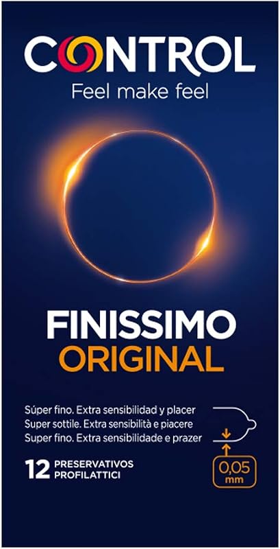 Finissimo Original Preservativos Súper Finos 0,05 mm de Látex Natural - 12 Preservativos