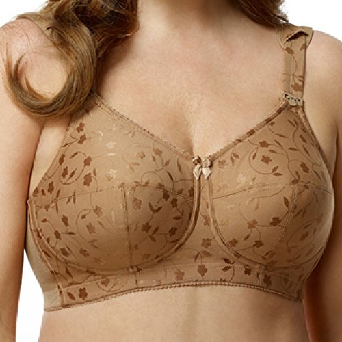 Elila Women's 1305 Embroidered Bra 38K Mocha