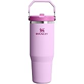 STANLEY IceFlow 2.0 Flip Straw Tumbler with Handle 30 oz | Twist On Lid and Flip Up Straw | Leakproof Water Bottle | Insulated Stainless Steel | BPA-Free | Soft Orchid