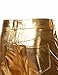 ZEROYAA Mens PU Faux Leather Side Zipper Moto Jeans Style Metallic Gold Pants/Straight Leg Trousers US 36/Asian XXXXL Gold
