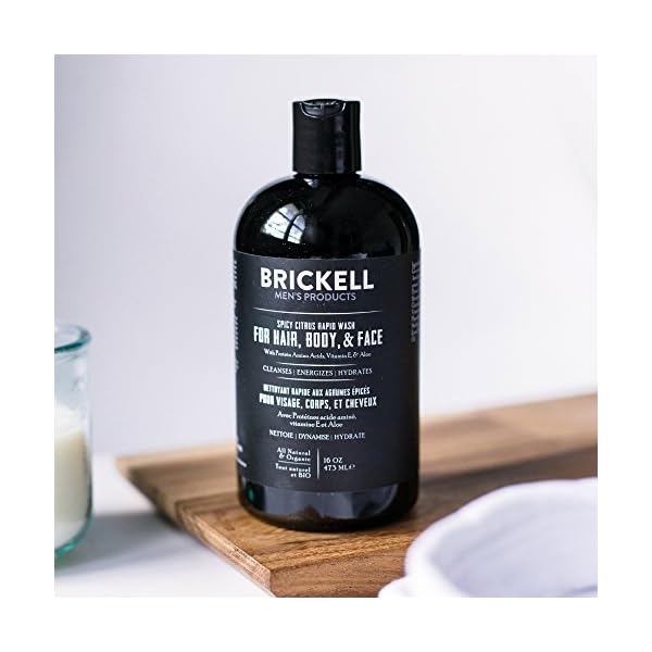 Brickell-Mens-Rapid-Wash-Natural-and-Organic-3-in-1-Body-Wash-Gel-for-Men-473-ml-Spicy-Citrus-Scent Brickell Men's Rapid Wash, Natural and Organic 3 in 1 Body Wash Gel for Men, 473 ml, Spicy Citrus Scent