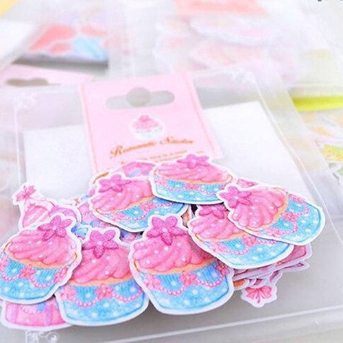 xxiaoTHAWxe Sticker, 70Pcs/Pack Romantic Sticker Scrapbooking Diary Album Phone School Supplies Decor - Thumbnail 7