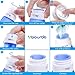 Valourgo Travel Bottles TSA Approved, Leakproof Silicone Refillable Travel Containers, 3 oz Squeezable Travel Tube Sets for Toiletries, Shampoo, Conditioner, Lotion(4 Bottles and 1 Toiletry Bag)