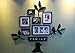 LUOYIMAN Photo Wall Collage Frame Family Tree Wall Stickers 3D(Black)