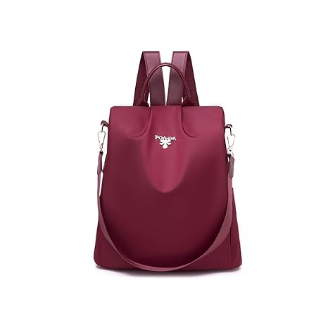 SPEEDEVE Damen Rucksack Anti Diebstahl Tasche,Rot