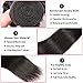 Ayniss Straight Hair Bundles with Closure 100% Brazilian Straight Virgin Hair 3 Bundles with Lace Closure Free Part Human Hair Extensions Natural Black Color (10 12 14+10)