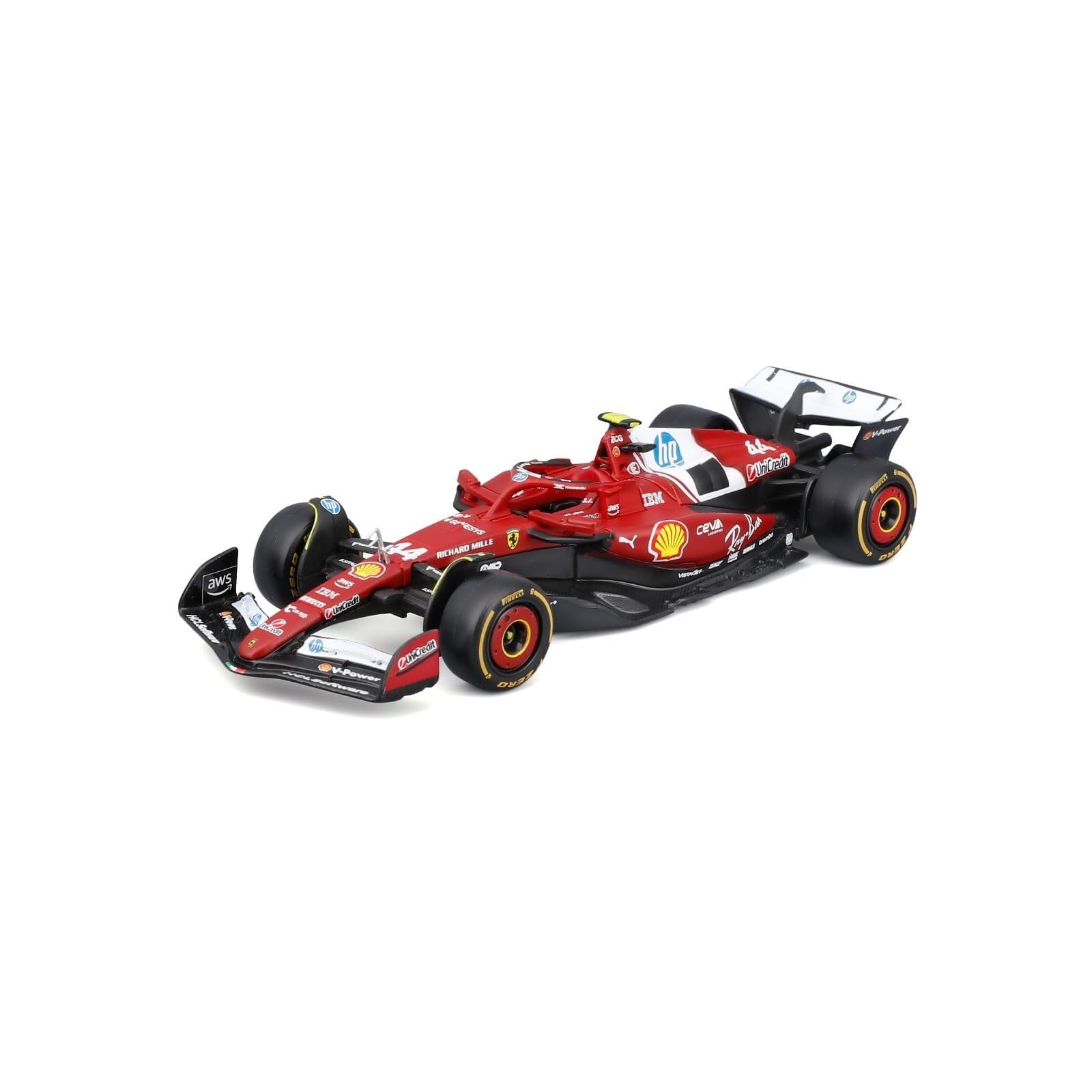 Bburago Ferrari SF-25 F1 2025#16 Leclerc Diecast Model Car 1:43 Realistic Miniature F1 Car with Official Ferrari Licence, Recommended Ages 3+, Red