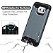 S6 Case, Galaxy S6 Case - TURATA [Heavy Duty] Dual Layer Hard Plastic TPU Protective Case Bumper for Samsung Galaxy S6 G9200 - Gray