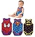 StylesILove Super Hero Print Baby Jumpsuit