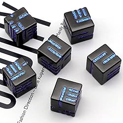 D6 Metal Dice Set, HNCCESG 6 Sided Dice 6 Pieces