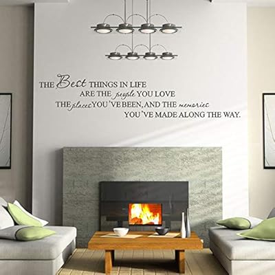 Xufloren Home Decorations The Best Things Wall Sticker Living Room
