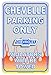 Chevrolet Chevy Chevelle Car Parking Only Tin Sign 11 x 17in