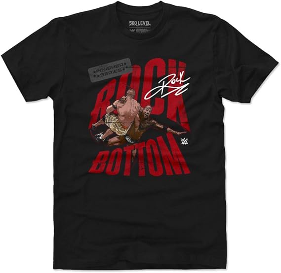 500 LEVEL The Rock Shirt WWE Men's Apparel The Rock
