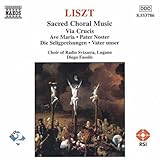 Disco de Franz Liszt: «Liszt: Sacred Choral Music» (Anverso)