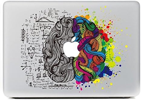 DallowayCabin New Design Einstein Left and Right Brain Fashionable Creative Vinyl Sticker Decal for Macbook 11 12 13 15 inch (For 12 inch Macbook)