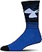 Under Armour Youth Phenom Logo Crew Socks, 3-Pairs, Blue Marker, Small