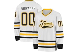 Custom Hockey Jersey Printed Stitched Personalized Name Number Logo Sports Hockey Long Sleeve for Men Women Youth