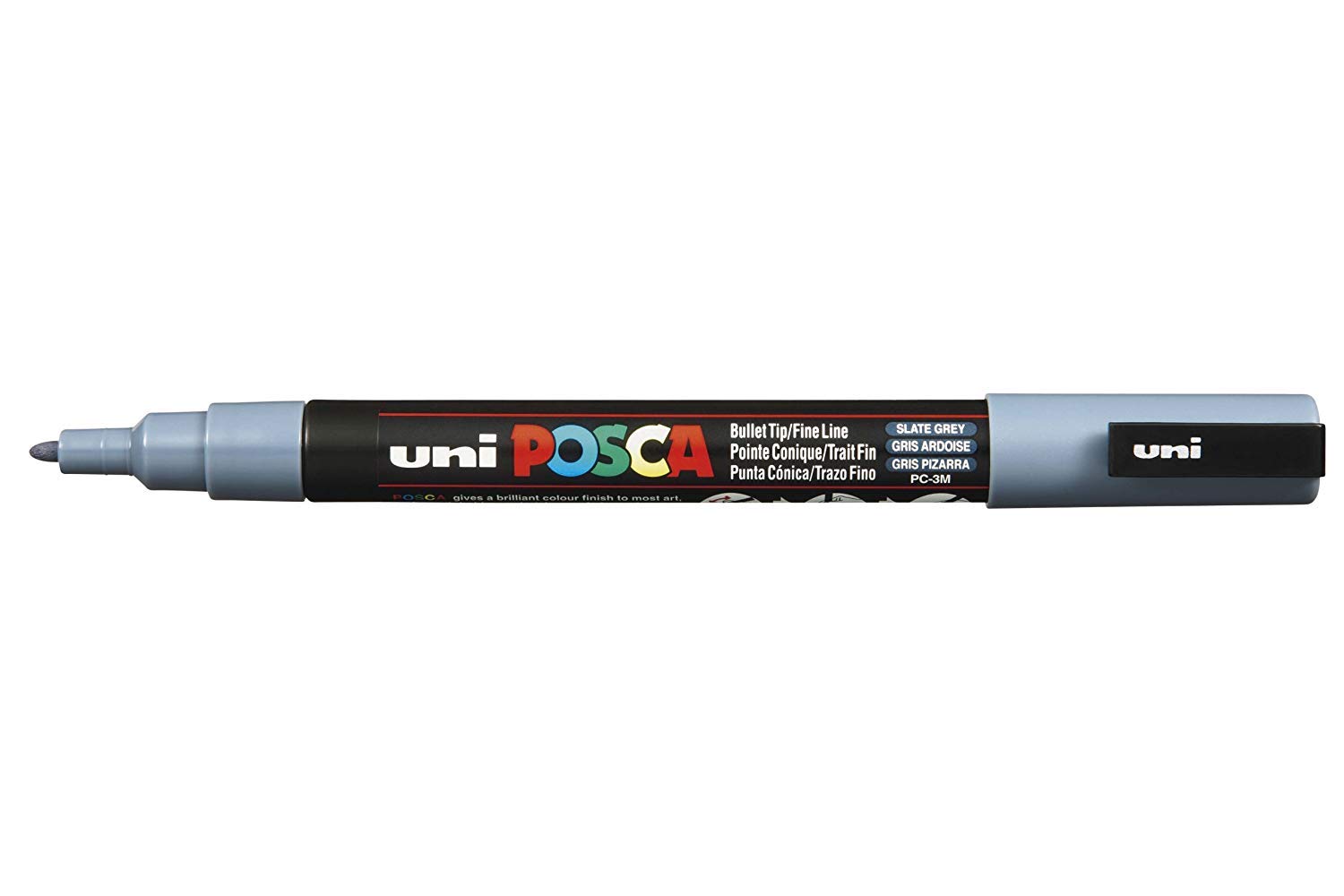 Posca UNI-BALL MARKER PEN PC-3M - SLATE GREY - SINGLE PEN
