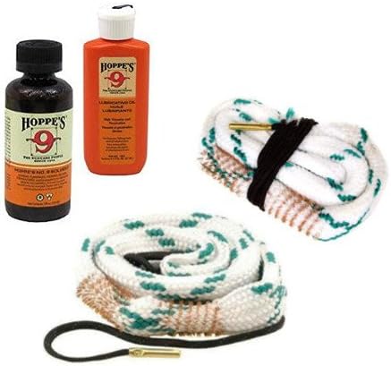 2-Pack Shotgun Bore Cleaning Snake with Hoppes Cleaning Solvent and Lube from Westlake Market