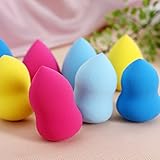 OPCC 5 Pcs Set Makeup Blender Sponges hoist Drop Shaped Beauty Flawless Makeup Blender Foundation Puff Sponges - Color Random Send 1PCS Opcc Sticky Notes included(small)