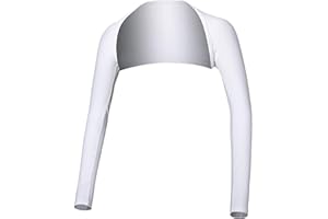 Women's Golf Cooling Shawl Sun Protection Outdoor Arm Sleeve (Large, White)