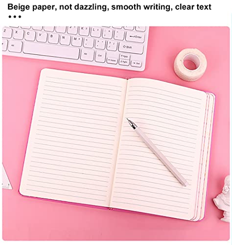 Lined Journal Notebook, 160 Pages, Medium 5.7 inches x 8 inches - 100 gsm Thick Paper, A5 Hardcover Notebook for Office, Home, School