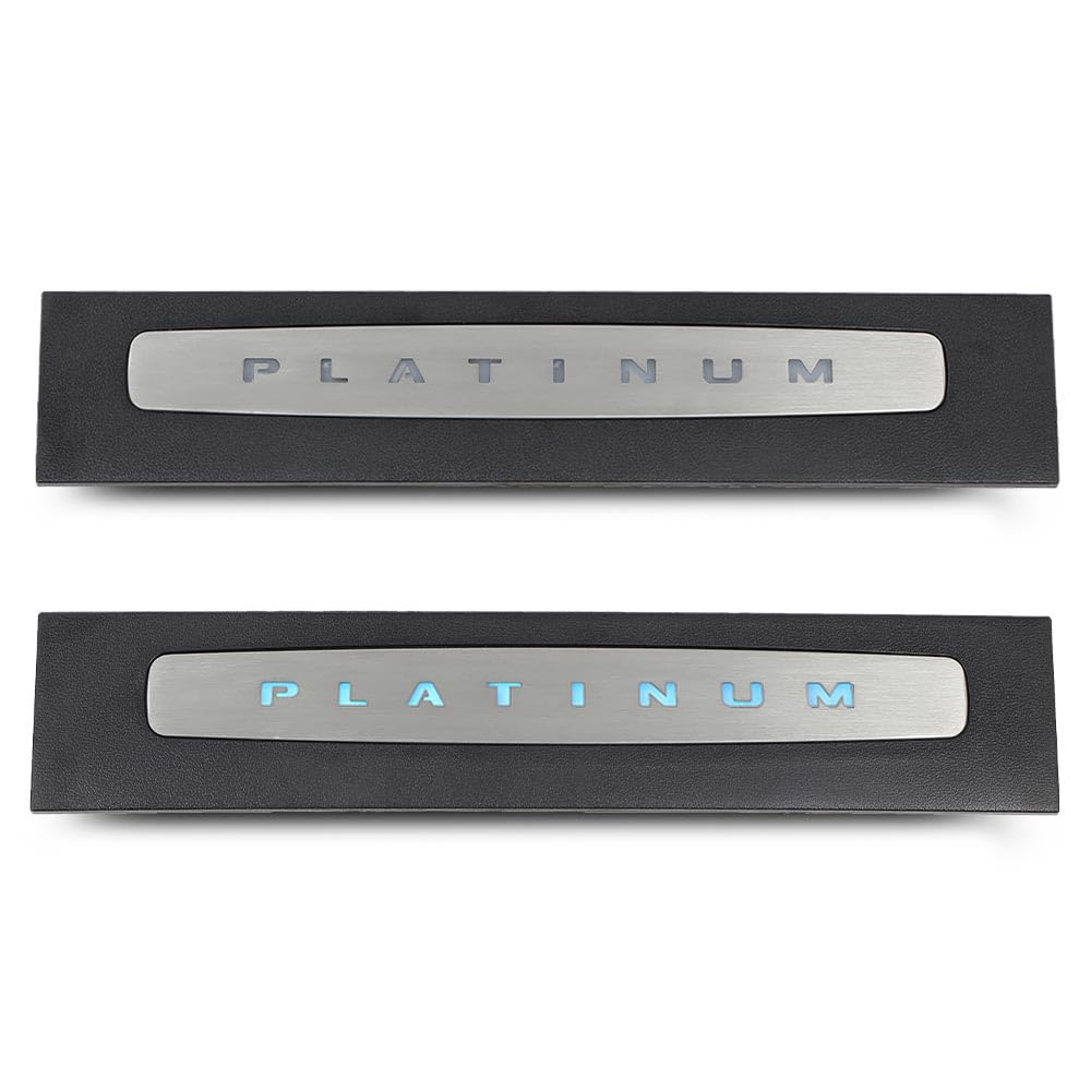 Photo 1 of PIT66 LED Illuminated Platinum Door Sill Plate Set Compatible with Ford F250 F350 F450 F550 Super Duty Crew Cab Only 2017-2022 HC3Z-2613208-AA HC3Z-2613209-AA