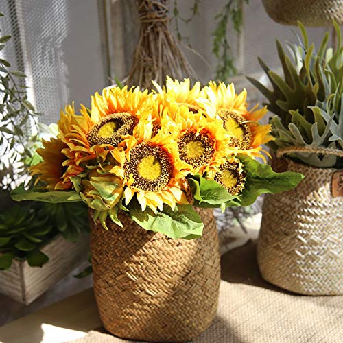 XDgrace Sunflower Bouquet Artificial Flowers, Summer Silk Large