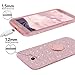 Galaxy A5 2017 Case,Silverback Girls Bling Glitter Sparkle Cute Phone Case with 360 Rotating Ring Stand, Soft TPU Outer Cover + Hard PC Inner Shell Skin for Samsung Galaxy A5 2017 -Rose Gold