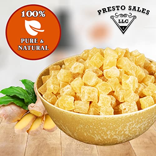 Presto Sales Crystallized Ginger Pieces 48 oz Unsulphured Dried
